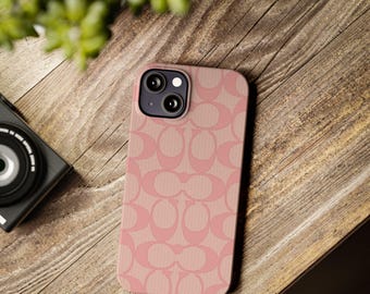 Luxury Designer Slim Phone Case - Chic and Trendy Coach Style, Elegant and Unique Cover, Gift for Fashion Enthusiasts, Protective Phone