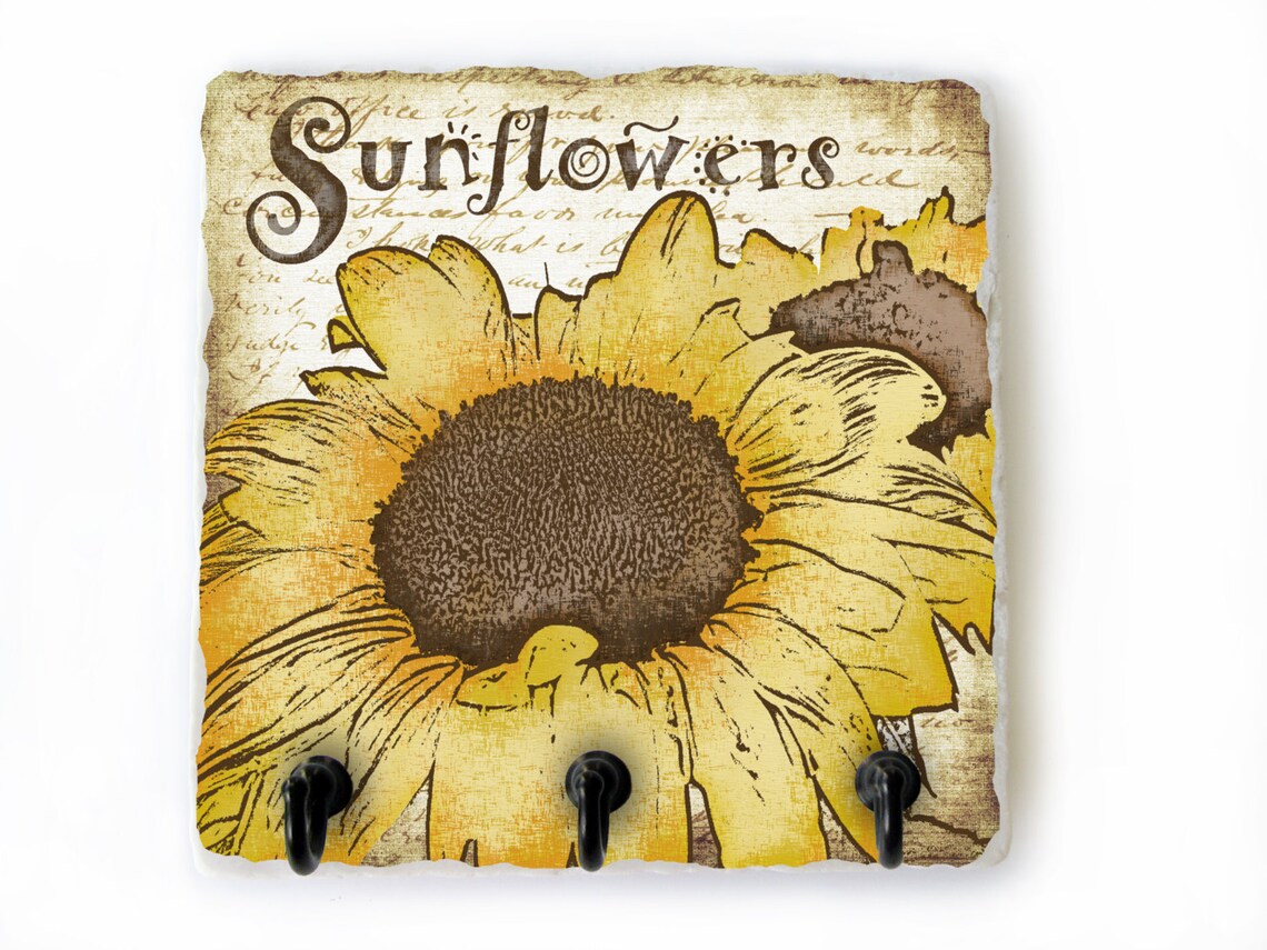 Sunflower Key Rack Hooks for Jewelry Oraganization Sunflower Etsy