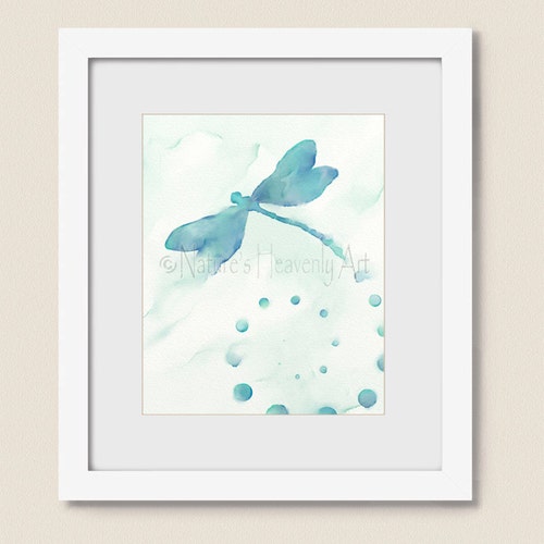 Dark Blue Living Room Art Dragonfly Wall Art for Bathroom Etsy
