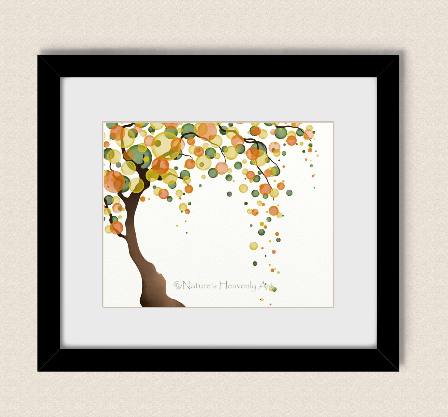 Autumn Tree Wall Art Fall Colors Fall Tree Art for Wall Etsy