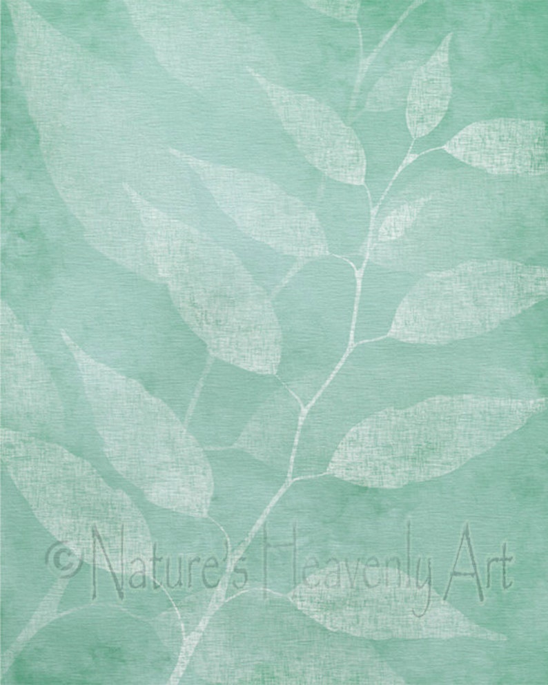 Seafoam Green Room Decor Nature Wall Art Teal Decor for Etsy