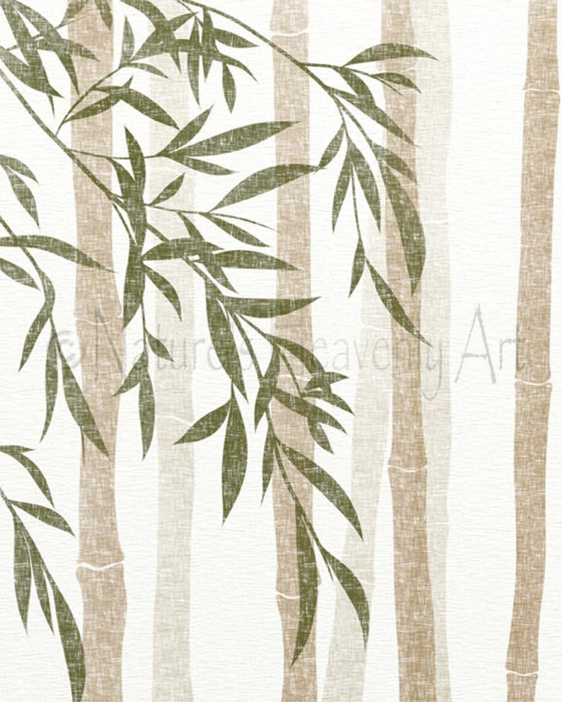 5 X 7 & 8 X 10 Green and Tan Wall Art Digital Download Etsy