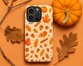 Autumn Leaves Phone Case | Cozy Fall iPhone & Samsung Cover