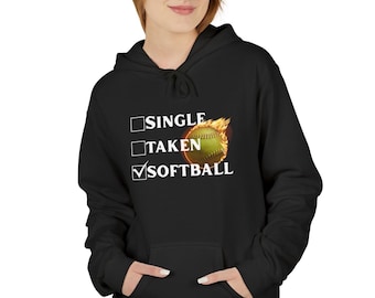 Single Taken Softball Hoodie | Softball Checklist Sweatshirt, Casual Oversized Hoodie, Summer Women's Apparel