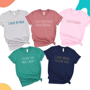 T-shirt avec citation personnalisée : t-shirt unisexe personnalisé, créez le vôtre