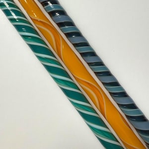 NEW!!! 96coe &quot;Twist this&quot; glass Cane & fusing dots combo, twisties, fusing cane
