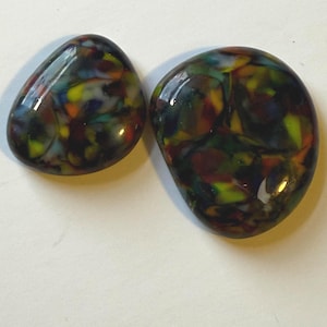 96 Coe glass dots, cabochon, twisties, murrini, puddles, frit, fusing dots