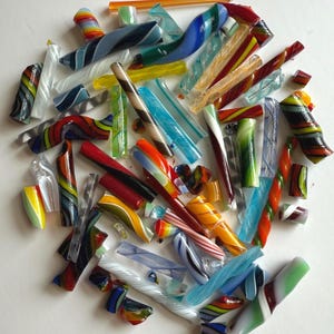 96 coe twisty Surprise pack/ twistie odds and ends/ 96 coe twistie cane / spiral cane / glass twisty cane