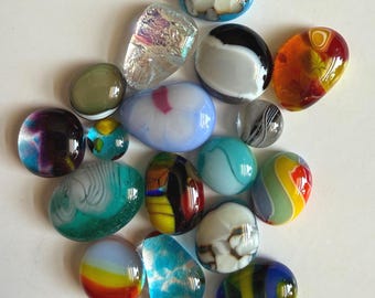 COE 96 glass dots, "dazzle dots", twisties, murrini, puddles, frit