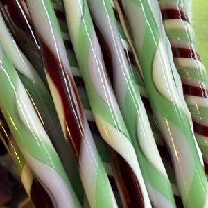 NEW!!! 96coe &quot;Pink Cotton candy&quot; glass Cane, twisties, fusing cane, twisties, pink twisties