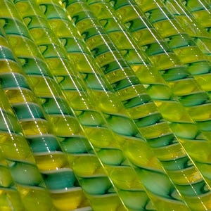 NEW!!! 96coe &quot;Mountain dew&quot; glass Cane, twisties, fusing cane