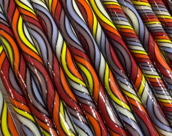 NEW!!! 96coe "Far out" glass Cane, twisties, fusing cane