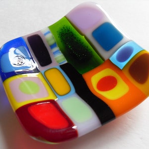 Colorful Funky Mini Glass fused dish