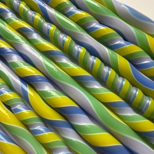 NEW!!! 96coe &quot;Pastel dreams&quot; glass Cane, twisties, fusing cane