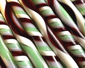 COE 96 "Pink Cotton Candy" Glass Cane Twisties, Fusing Supplies