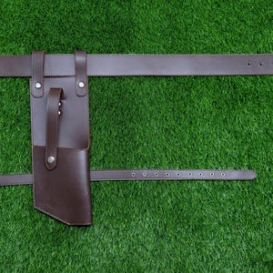 Star Wars Brown Leather DH-17 BELT & HOLSTER Rebel Fleet Trooper costume Variant