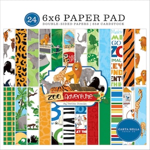 Carta Bella Paper -Zoo Adventure - 6x6 Collection Pad
