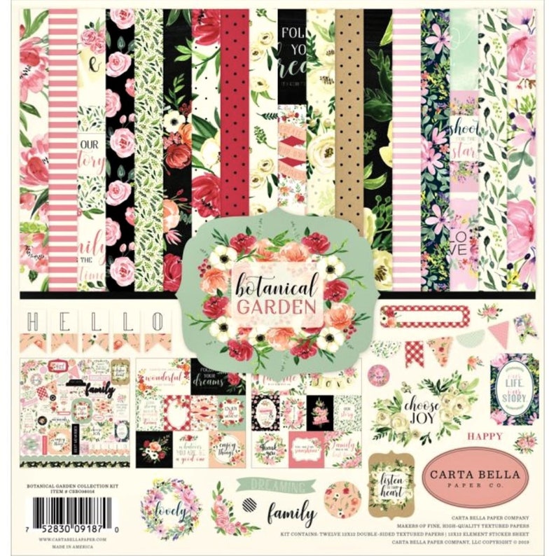 Carta Bella Paper - Botanical Garden Collection - 12 x 12 Collection Kit image 1