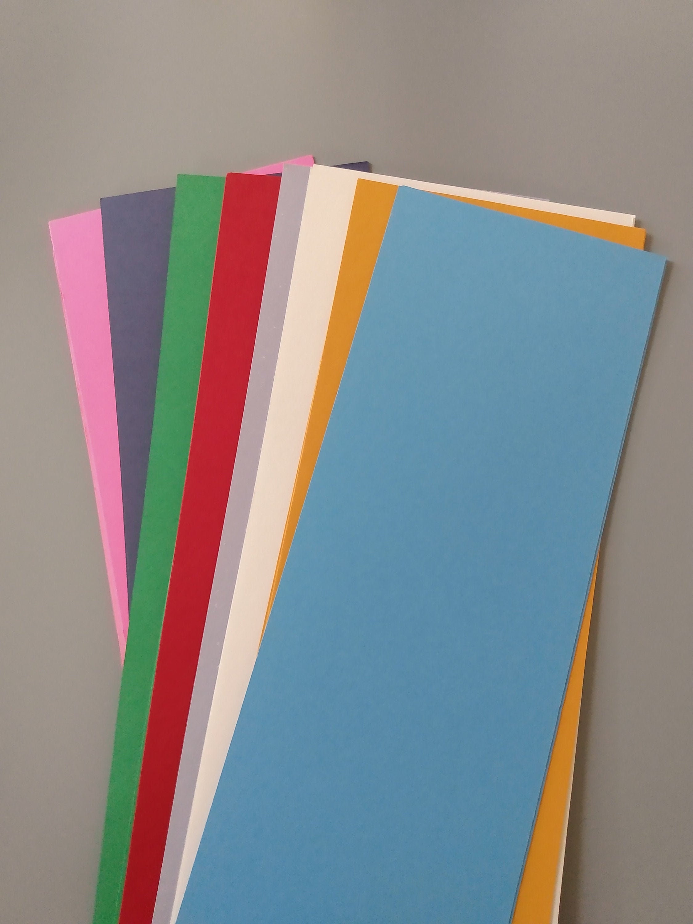 Silver and Blues Cardstock Set of 50 Pages 65lb Color Cardstock 
