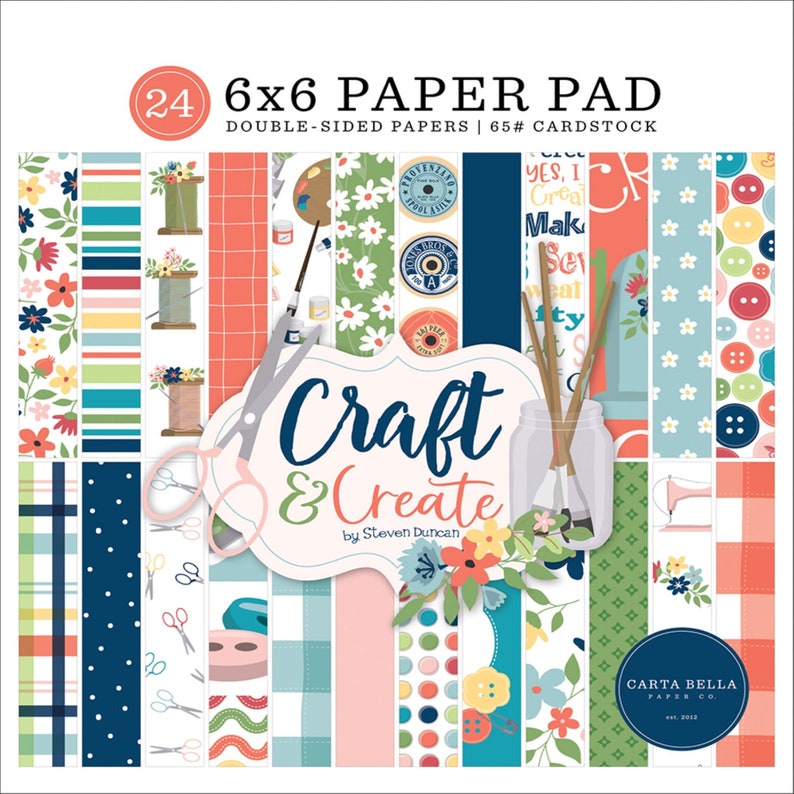 Carta Bella Paper - Craft and Create - 6x6 Collection Pad image 1