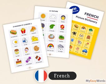 Dictionnaire Illustré Français pour Enfants – Livre d’Images Vocabulaire | Apprentissage du Français & École Primaire (PDF)