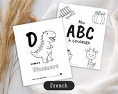 French Alphabet Coloring Pages, Printable ABC Activity Book A–Z for Toddlers & Preschool, Educational PDF Download