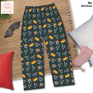 Go Pack Go Pajama Pants for Women, Green Bay Pajamas Woman, Green Bay Pajamas Men, Packer Pajamas Fan Gift, Green Bay Pajamas Gifts Woman