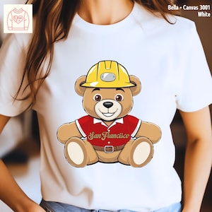 San Francisco Football Bear Shirt - 49 ers Spieltag Familien T-Shirt