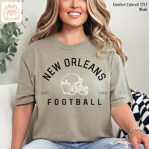 New Orleans Jersey Shirt, New Orleans Football, New Orleans sweatshirt, New Orleans gift shirt, shirt gift for Her, Football mom shirt