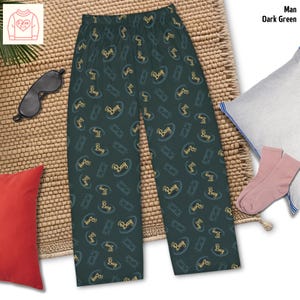 Green Bay Football Pattern Pajama Pants, Green Bay Pajamas, Green Bay Pajama Fan Gifts, football Pajamas, Football Mom Pajama, gift for him
