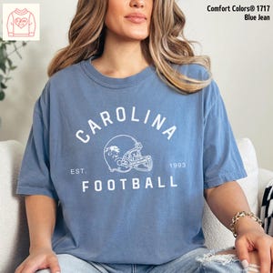 Carolina Jersey Shirt, Carolina Football, Carolina jersey sweatshirt, Carolina gift shirt, Carolina shirt gift for Her, Football mom shirt