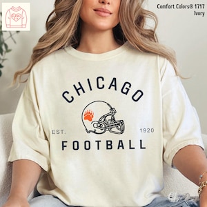 Chicago Jersey Shirt, Chicago Football Shirt, Chicago shirt gifts, Bear shirt gift for her, Chicago shirt for Him, football mom shirt gifts