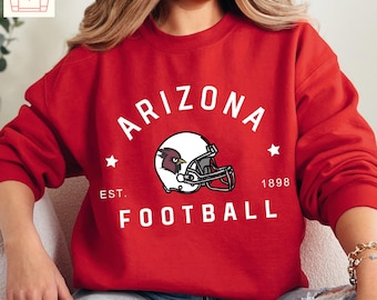 Arizona Football Jersey Shirt - Vintage Crewneck Sweatshirt, Cardinal Gameday Tee, Famfit17-10