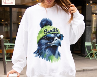 Seattle Football Sweatshirt, Seahawk Gameday Shirt, Seahawk Family Matching, FamFit18-09