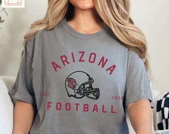 Arizona Football Jersey Shirt - Cardinal Vintage Comfort Color Tees, Mommi & Me Sweatshirt, 17-02
