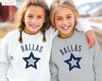 Moletom Dallas Kids com gola redonda - Camisa Cowboy Gameday, Moletom Mommi & Me, FamFit24-02