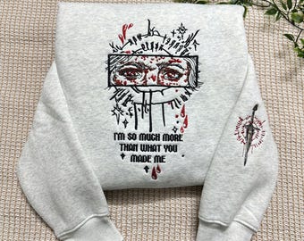 Astarion Baldur’s Gate 3 Embroidered Sweatshirt, BG3 Astarion Shadowheart Gale Tee, RPG Gamer Gift, Fantasy Game Shirt, DnD Inspired Apparel