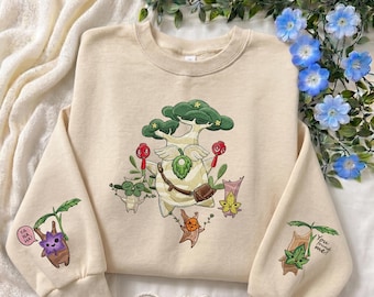 Korok Embroidered Sweatshirt, Yahaha You Found Me Hoodie, Zelda Inspired, Nintendo Gamer Gift, Cozy Gamer Sweatshirt