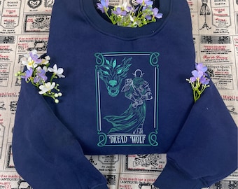 Dragon Age Inquisition Embroidered Sweatshirt , RPG Gaming Merch, Solas the Dread Wolf, Fen'Harel Tee, Cozy Gamer Gift