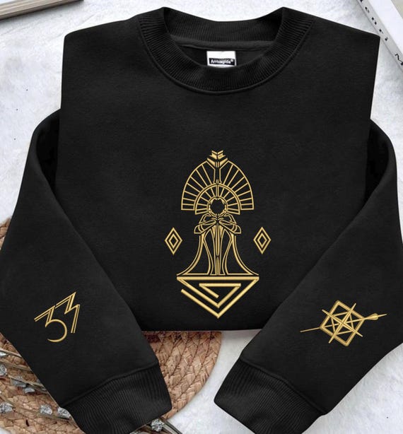 Embroidered Expedition 33 Sweatshirt or Hoodie: Elegant Gold Line