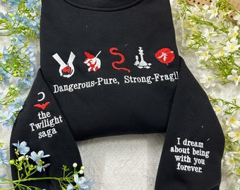 Twilight Icon Embroidered Sweatshirt: Bookish Twilight Saga Apparel