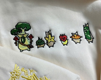 Legend Of Zelda Korok Embroidered Sweatshirt/Hoodie • Nintendo Gamer Gift • Gift for him/her