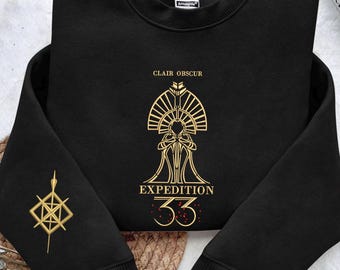 Clair Obscur Expedition 33 Hoodie and Sweater, The Paintress Embroidered Shirt, Gift for Gamer