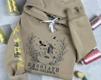 Basgiath War College Embroidered Sweatshirt - Fourth Wing Bookish Gift
