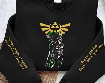 The Legend of Zelda Sweater and Hoodie, Link Inspired Hero Shirt, Gamer Gift