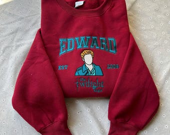 Edward Twilight Saga Besticktes Sweatshirt: Forks Washington Shirt, Twilight Merch