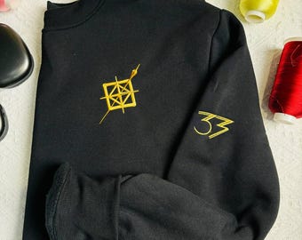 Embroidered Expedition 33 Sweatshirt or Hoodie: Gift for Game Fans