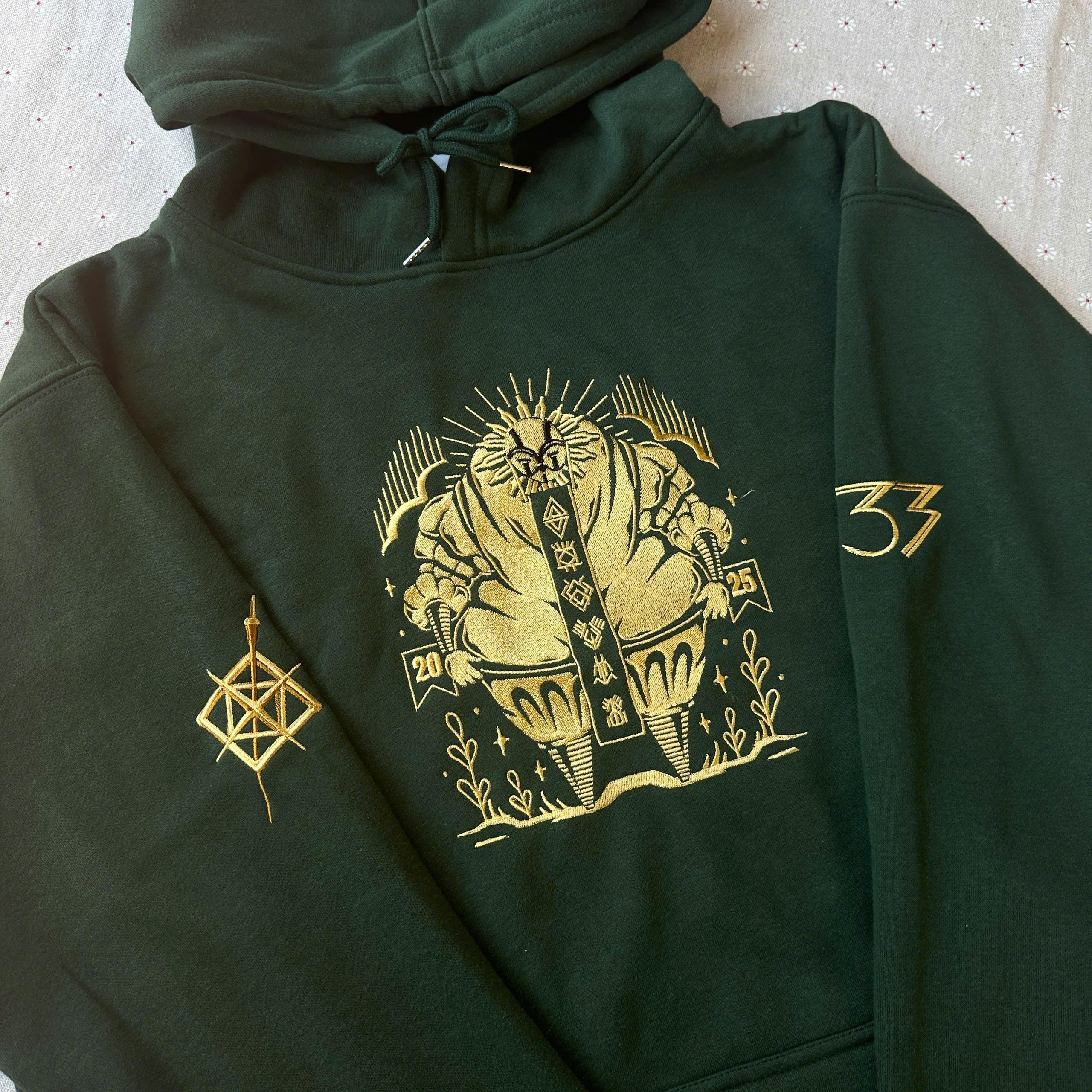 Clair Obscur Expedition 33 Embroidered Sweatshirt, Gaming Hoodie