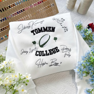 Vintage Boys of Tommen Embroidered Sweatshirt, Tommen College University Style, Custom Bookworm Shirt, Bookish Gift