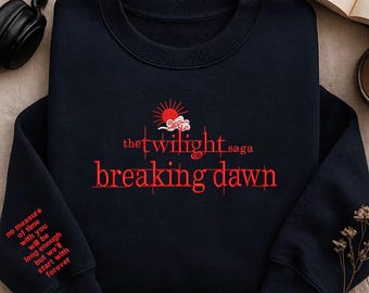 Vintage Twilight Embroidered Sweatshirt: Bookish Twilight Saga Crewneck